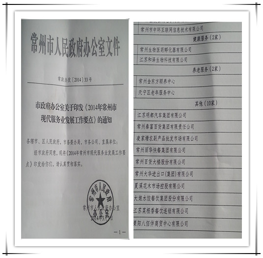 常州市政府再次確立中環(huán)互聯(lián)網(wǎng)為2014年現(xiàn)代服務(wù)業(yè)重點培育企業(yè)，中環(huán)互聯(lián)網(wǎng)作為常州電子商務(wù)領(lǐng)軍企業(yè)，15年專注在為企業(yè)提供互聯(lián)網(wǎng)營銷解決方案。